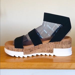 Steve madden bandi platform wedge sandal